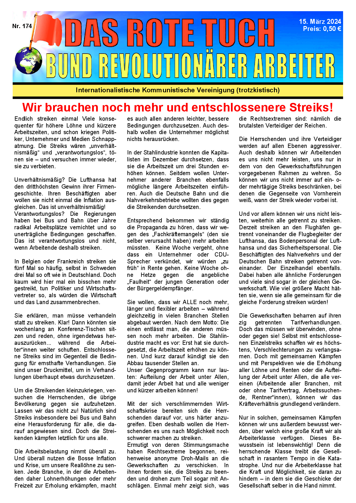 Das rote Tuch – Nr. 174