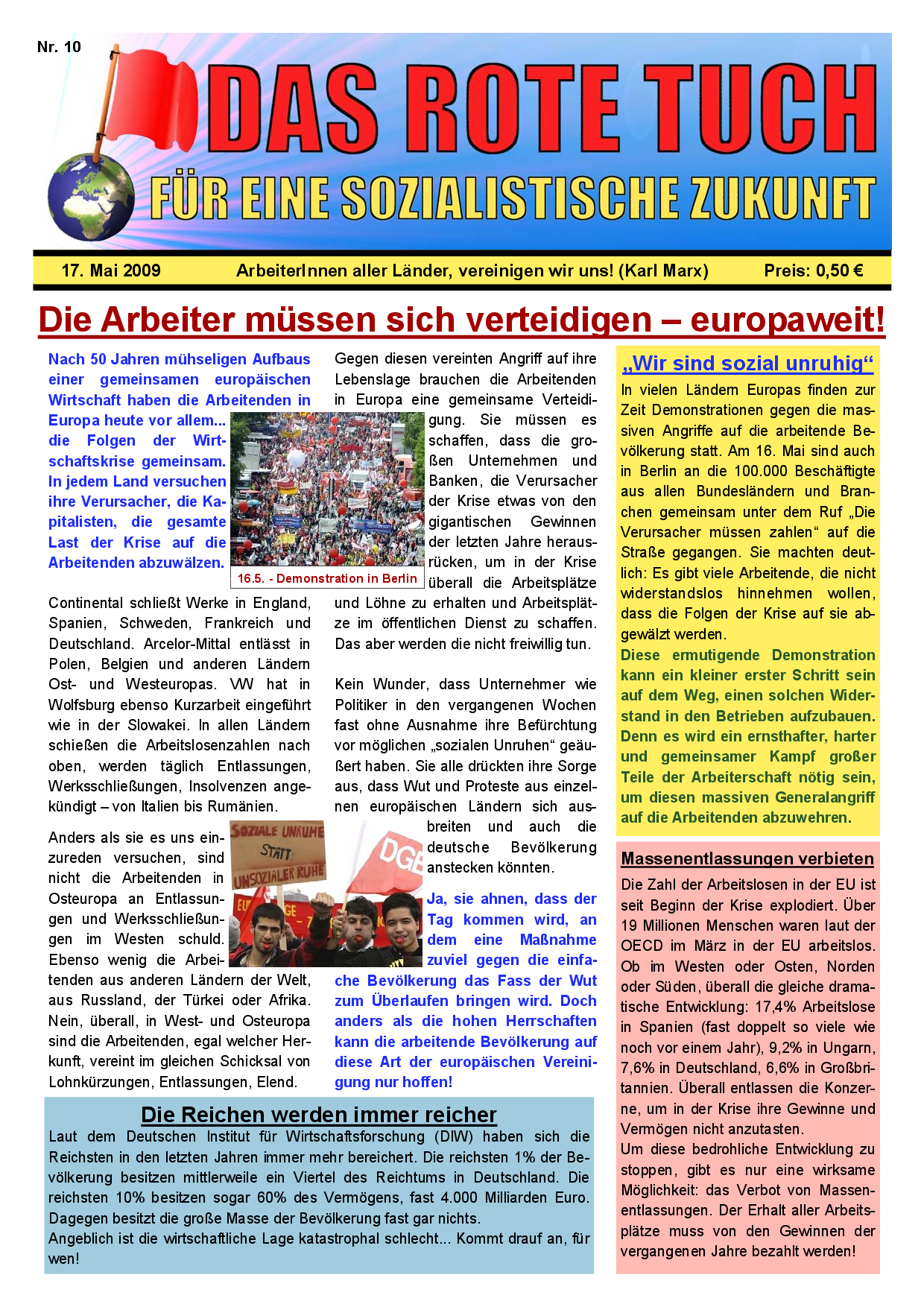 Das rote Tuch – Nr. 10