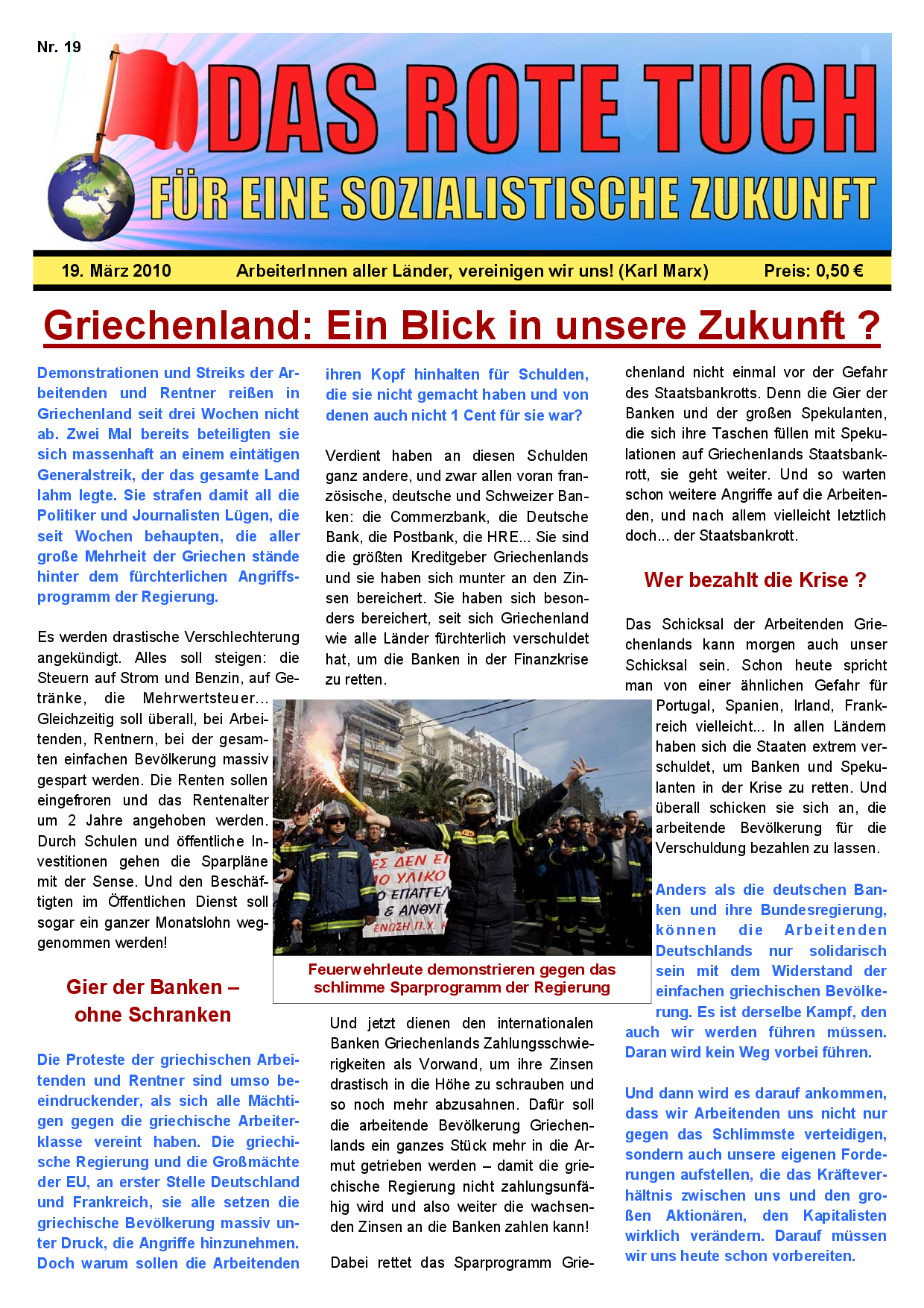 Das rote Tuch – Nr. 19