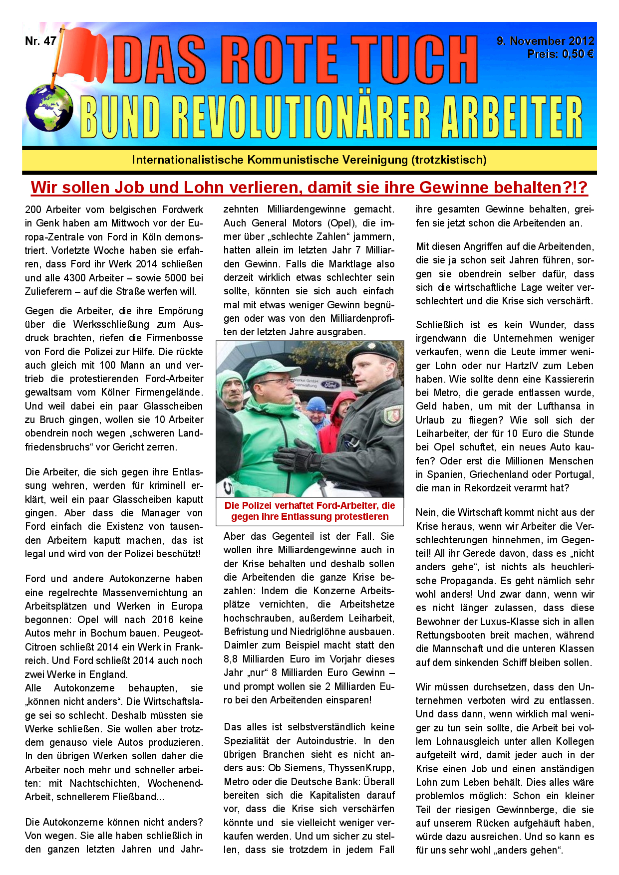 Das rote Tuch – Nr. 47