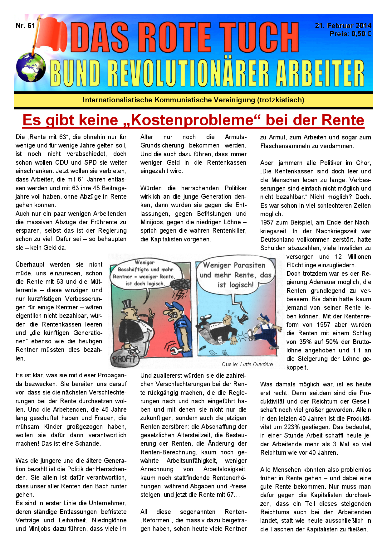 Das rote Tuch – Nr. 61