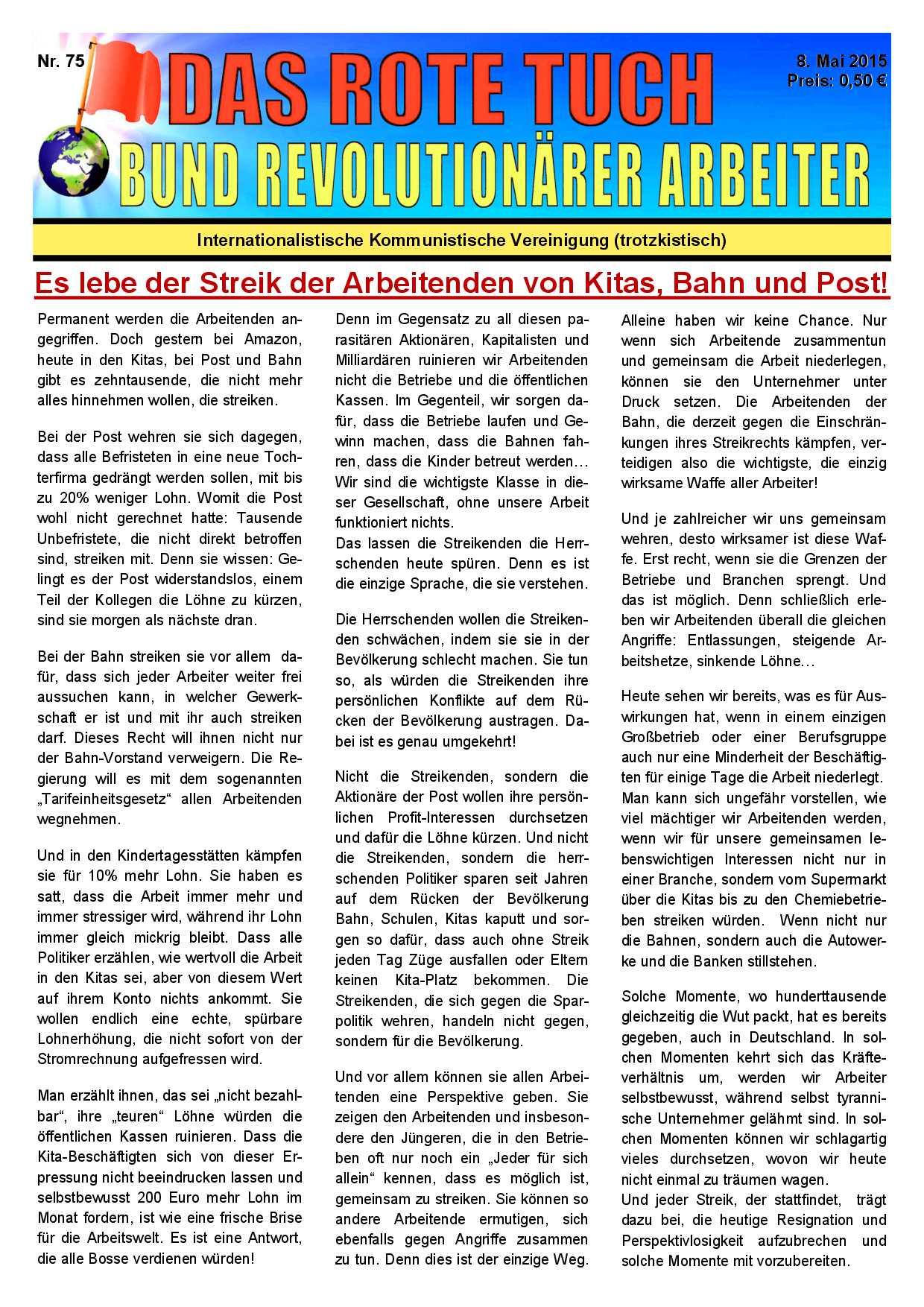 Das rote Tuch – Nr. 75