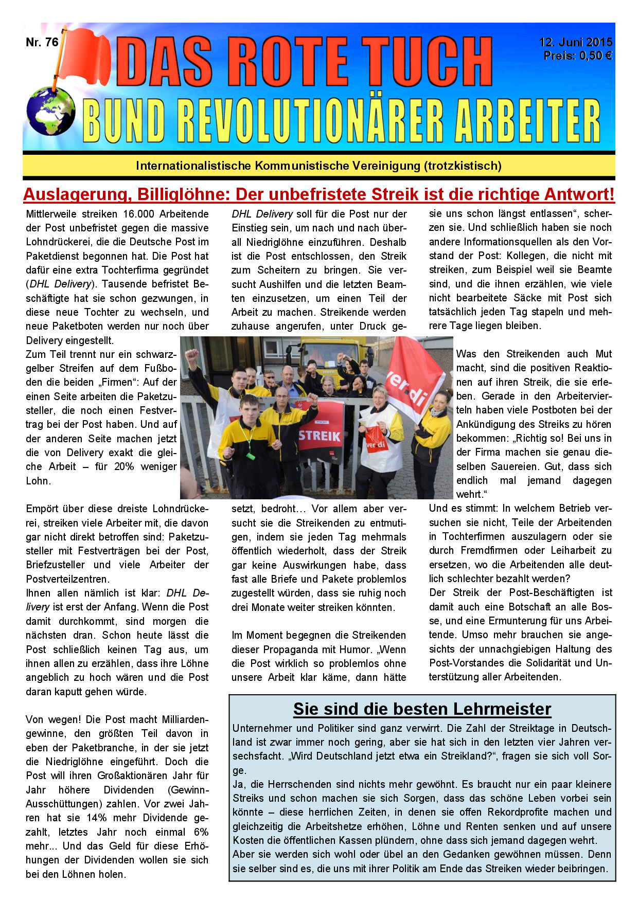 Das rote Tuch – Nr. 76
