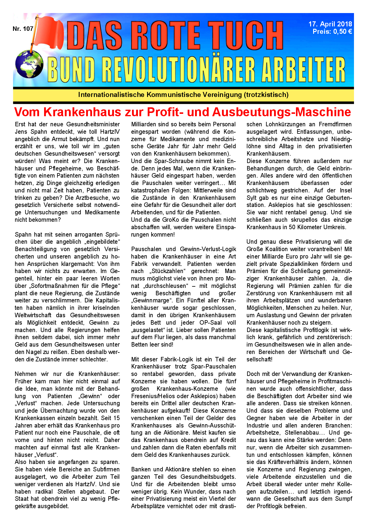 Das rote Tuch – Nr. 107