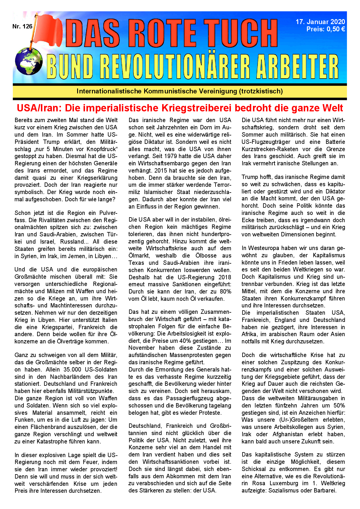 Das rote Tuch – Nr. 126