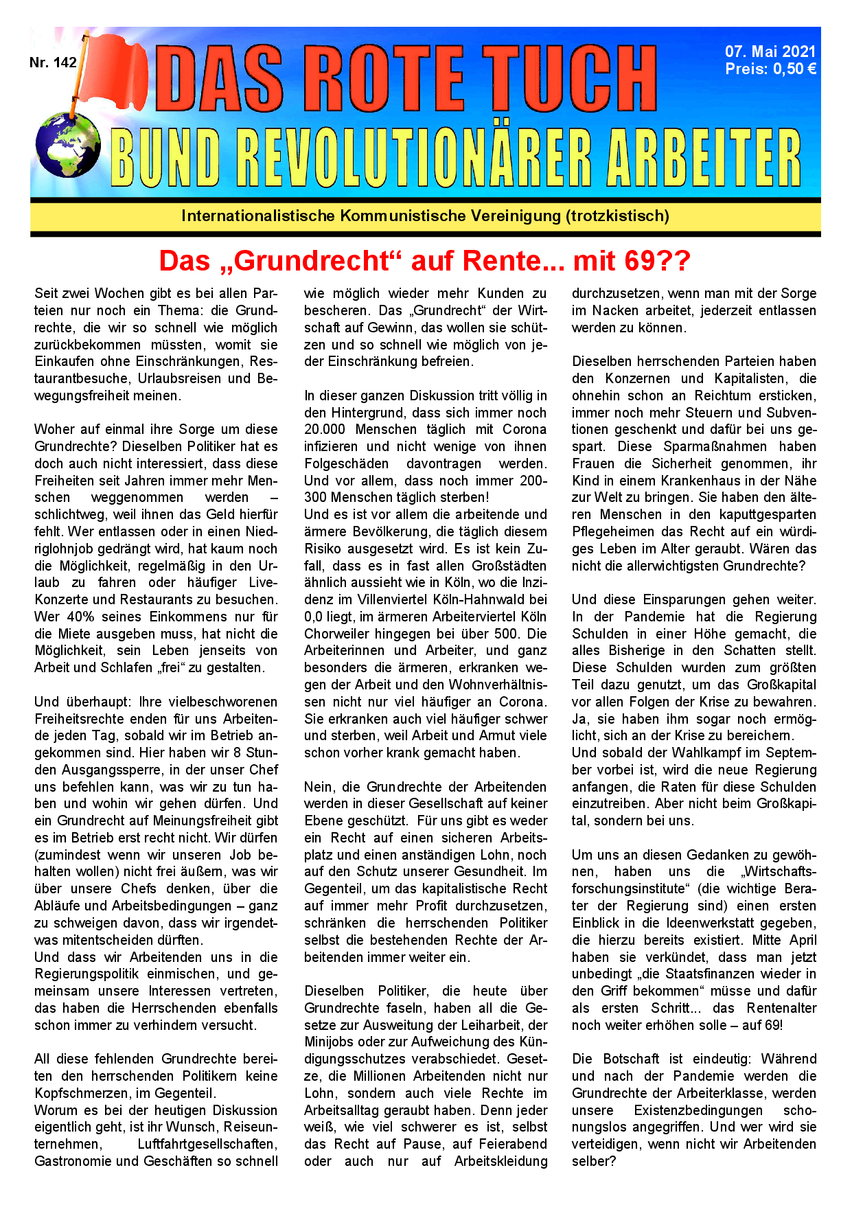 Das rote Tuch – Nr. 142
