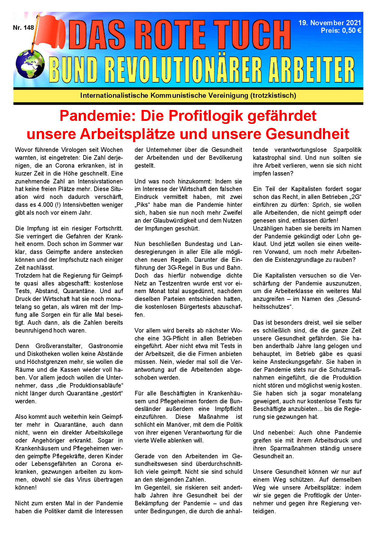Das rote Tuch – Nr. 148