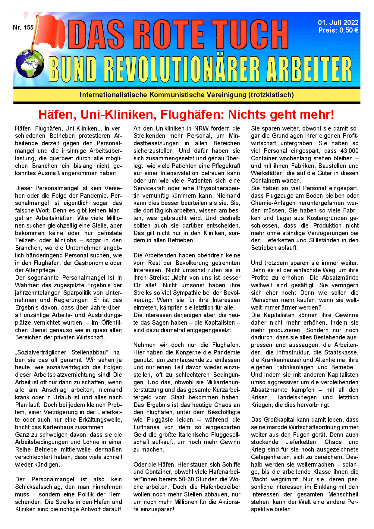 Das rote Tuch – Nr. 155