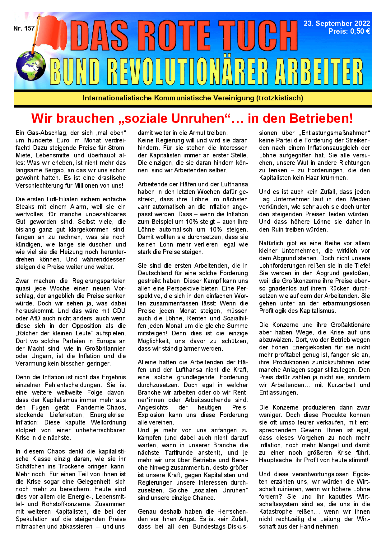 Das rote Tuch – Nr. 157