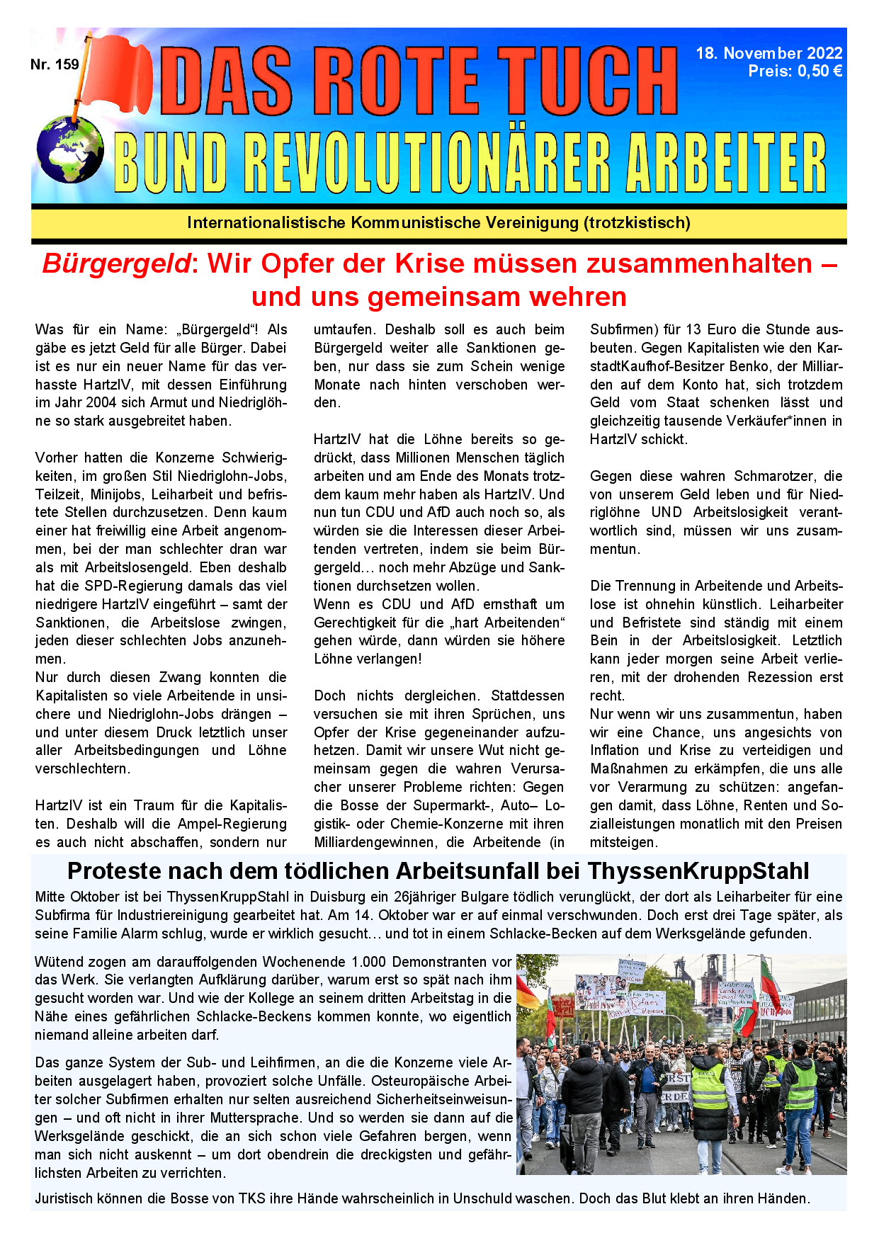 Das rote Tuch – Nr. 159