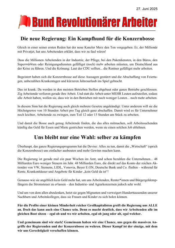 Die neue Regierung: Ein Kampfhund für die Konzernbosse